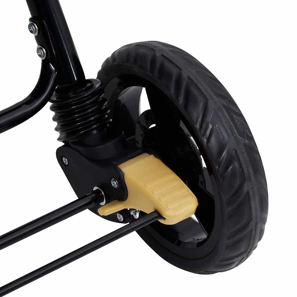 Tandem-Zwillingskinderwagen Dunkelgrau Stahl