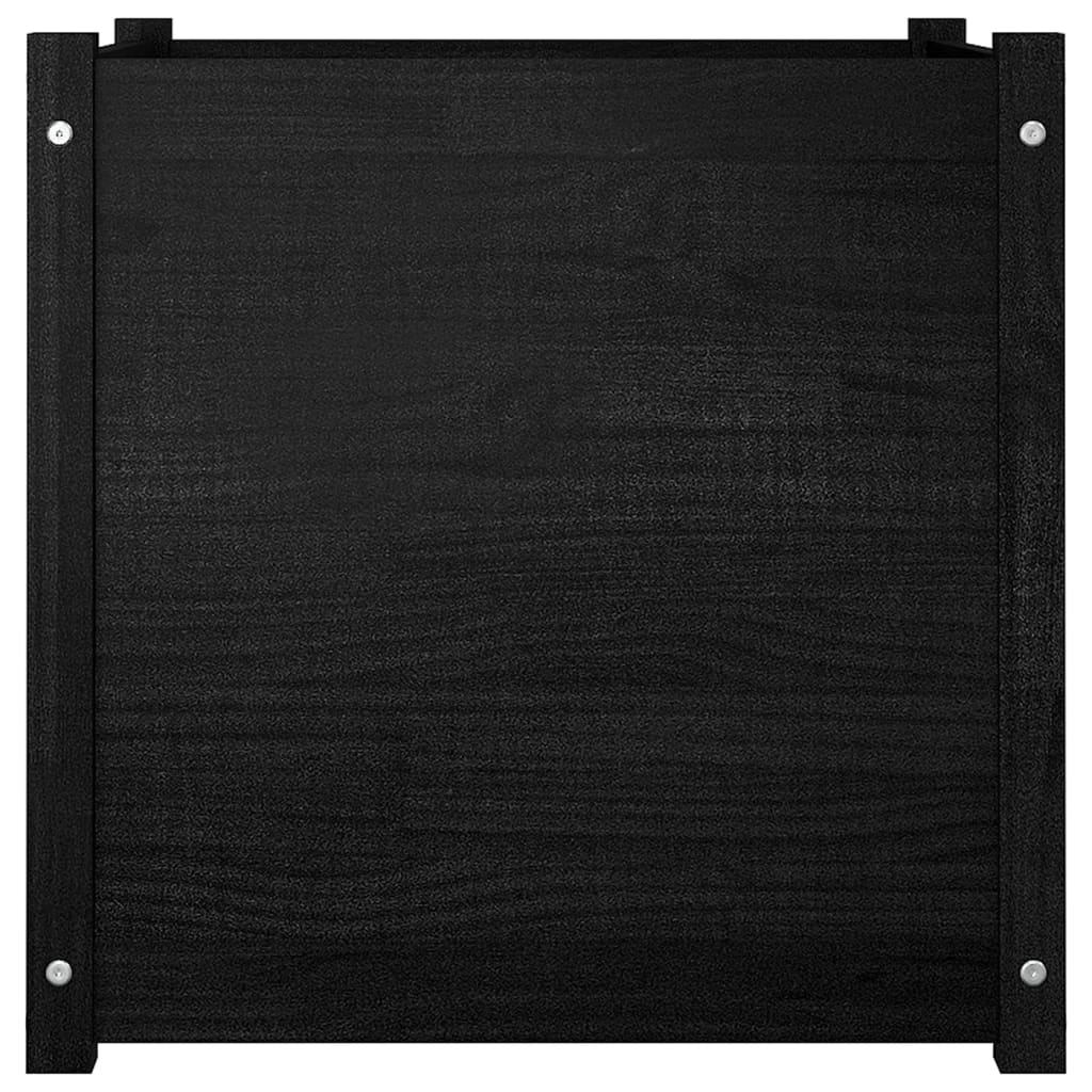 Pflanzkübel 2 Stk. Weiß 60x60x60 cm Massivholz Kiefer