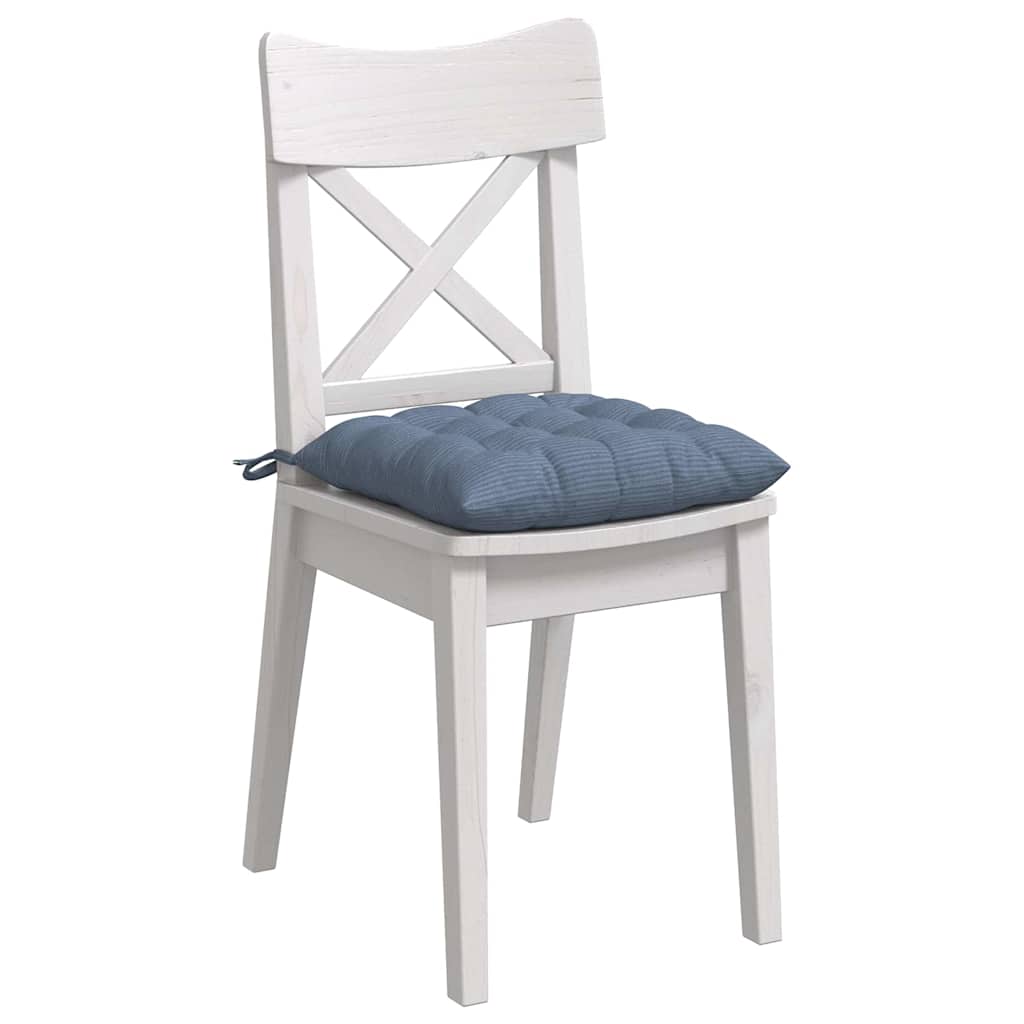 Sitzkissen 4 pcs Hellgrau 40 x 40 x 6 cm Cordstoff