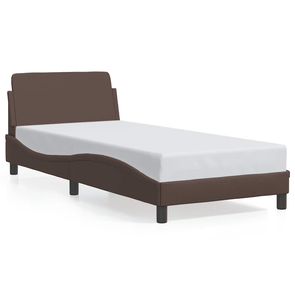 Bettgestell "Dover" Schwarz 80x200 cm Kunstleder