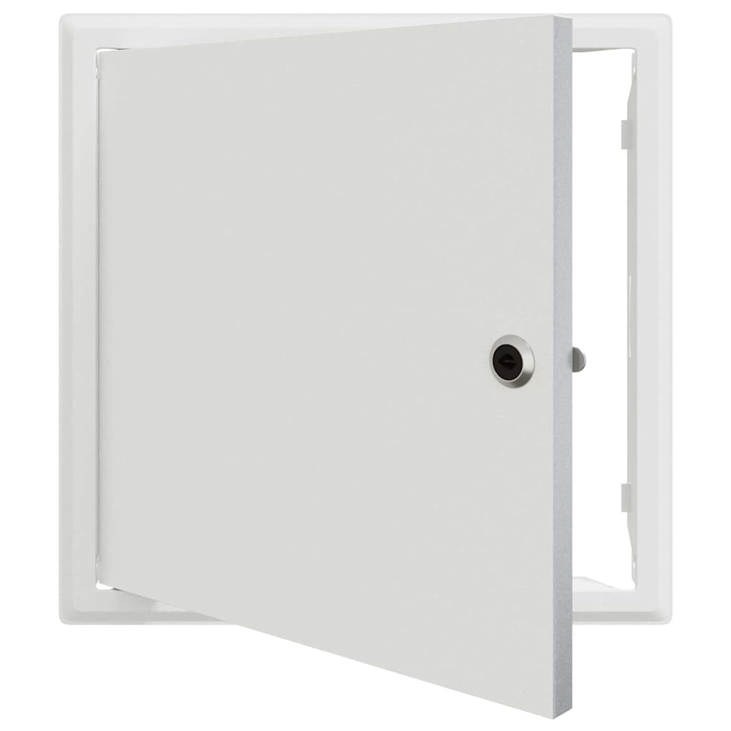 Zugangsklappe 2 pcs Weiß 23 x 23 x 3 cm Stahl