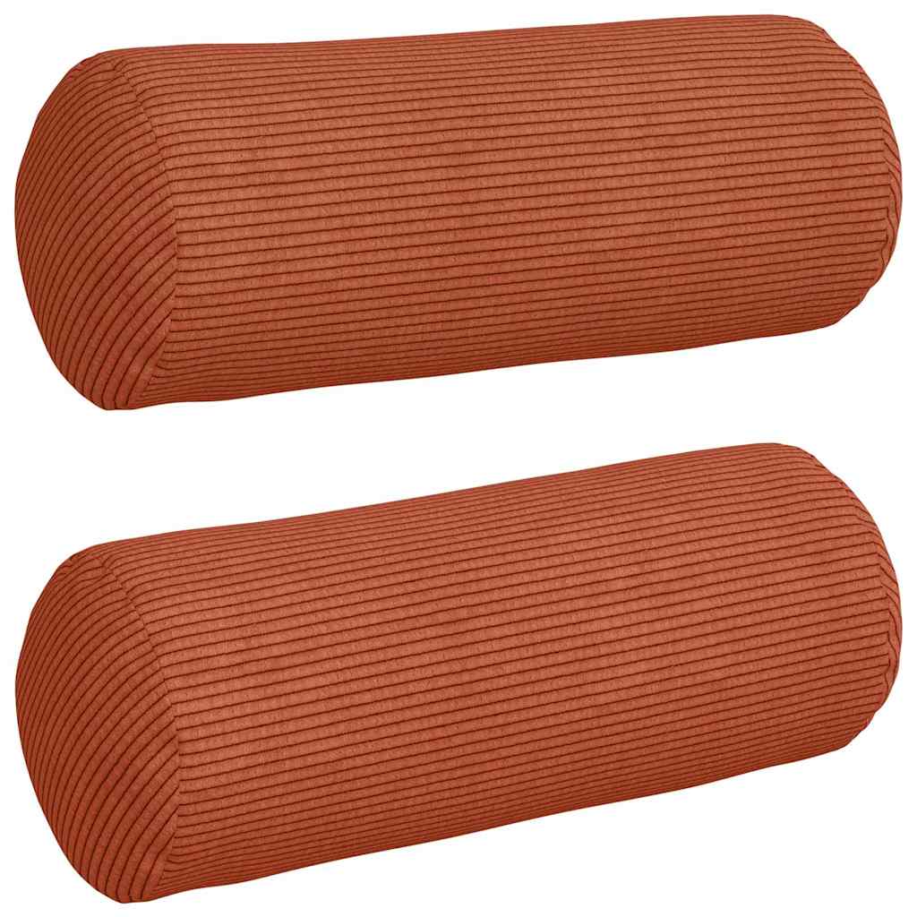 Bolsterkissen 2 pcs Hellgrau Ø 15 x 40 cm Cordstoff
