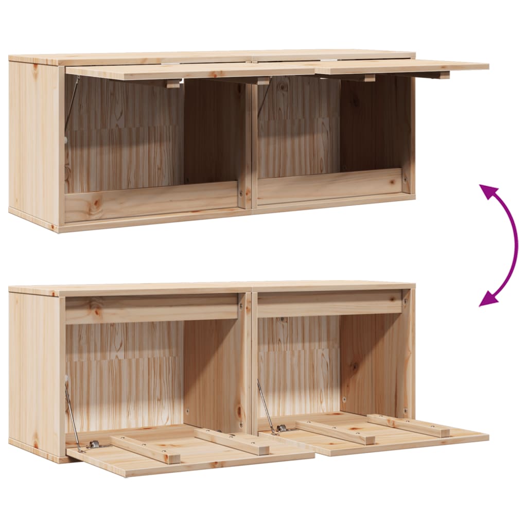 Wandschrank 45x30x35 cm Massivholz Kiefer