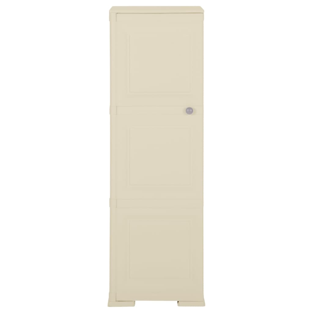 Kunststoffschrank 79x43x125 cm Holzdesign Vanilleeis