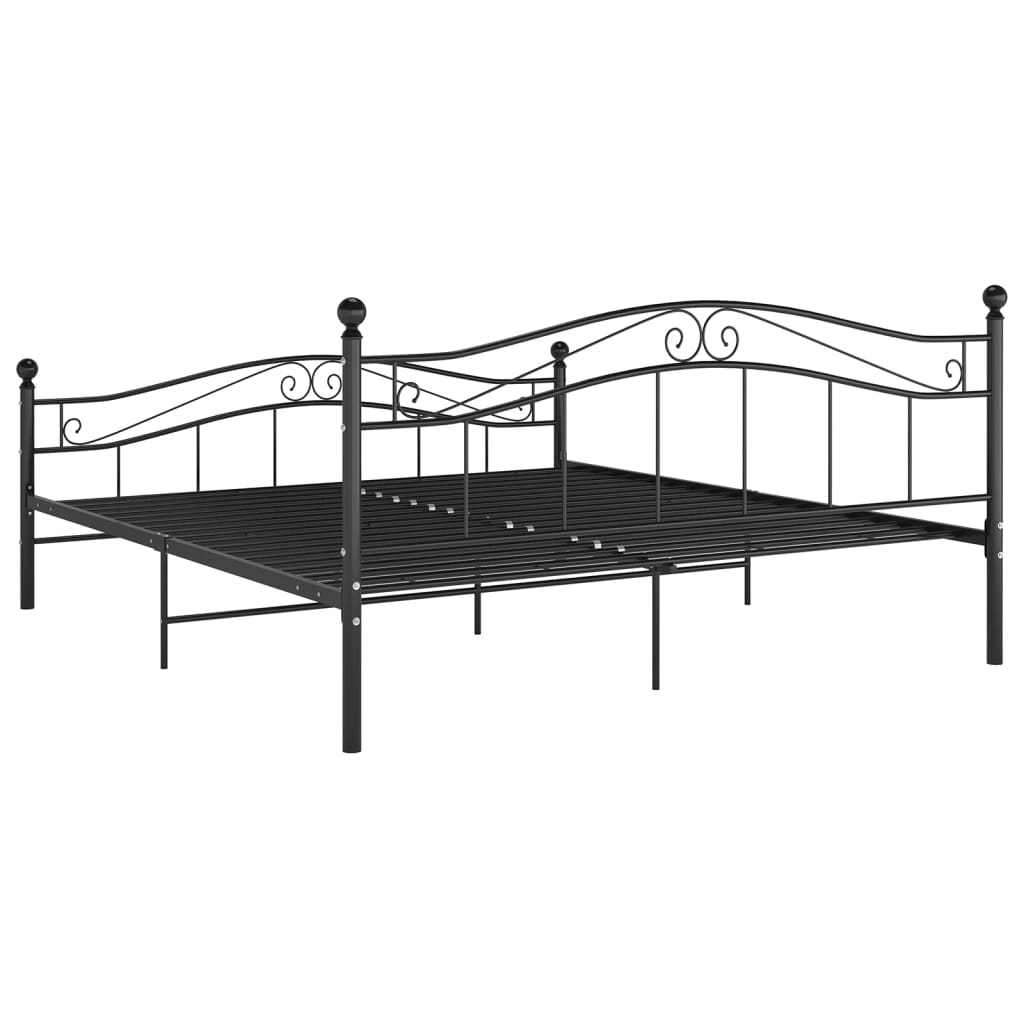 Bett Weiß Metall 120x200 cm