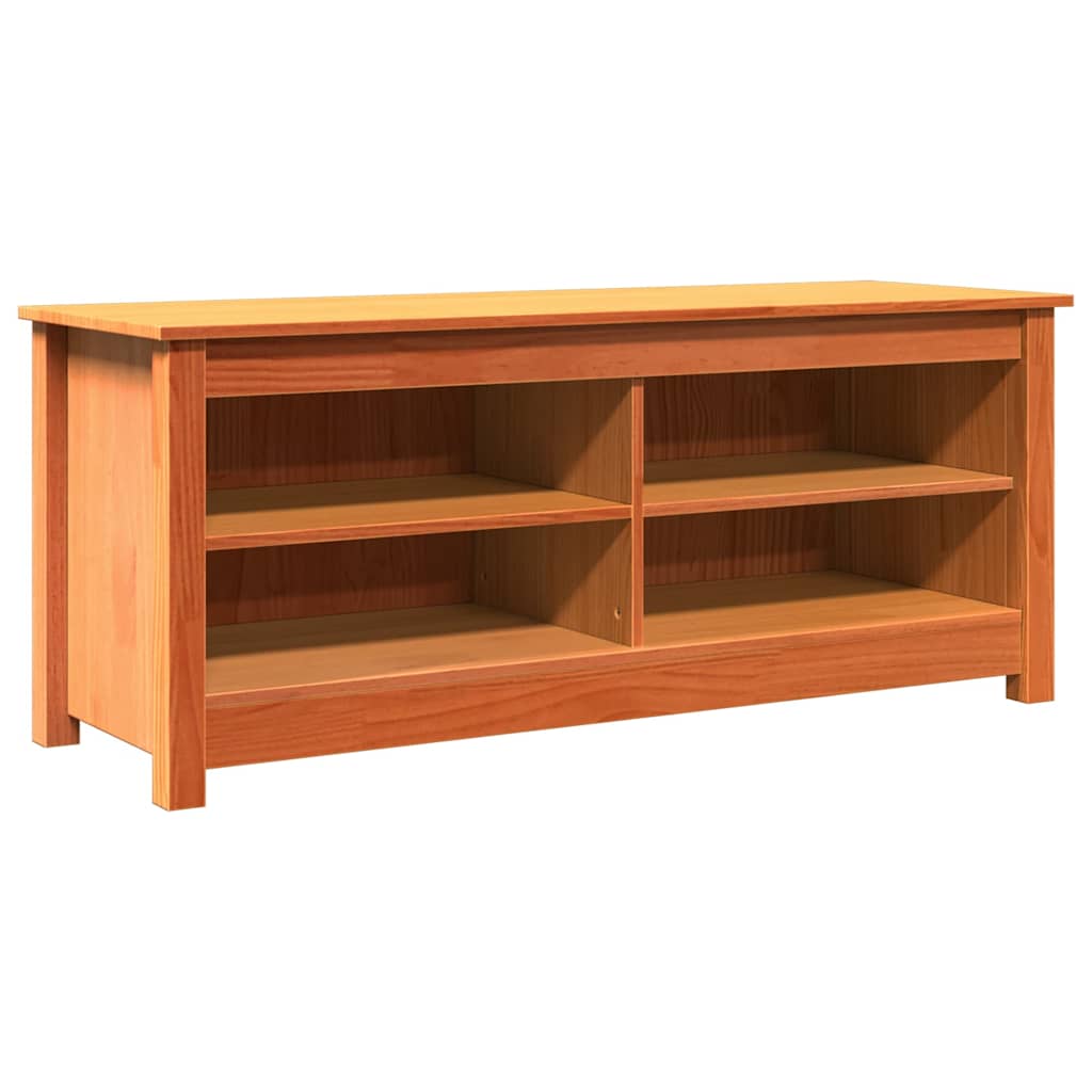 Schuhbank Weiß 70x38x45,5 cm Massivholz Kiefer