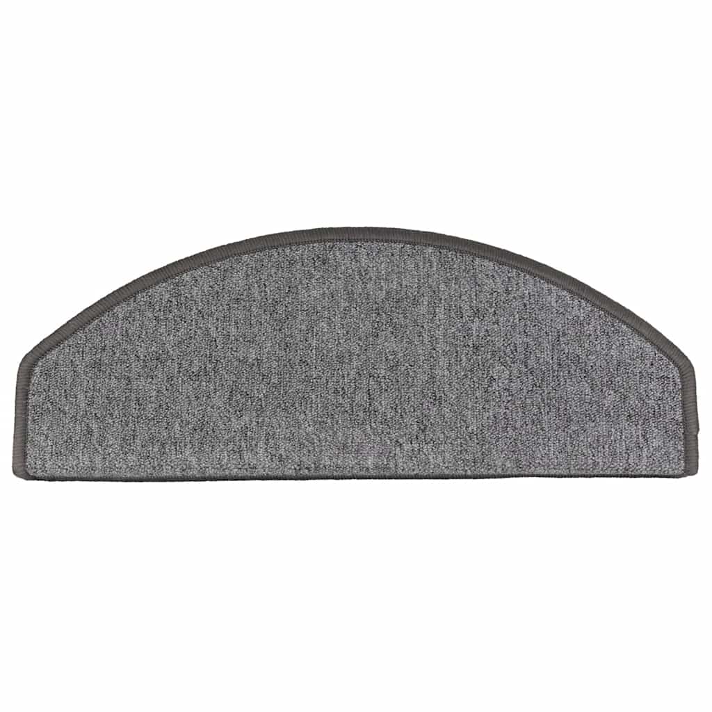 Stufenmatten 15 Stk. 56x17x3 cm Anthrazit Halbrund