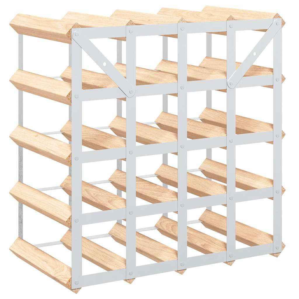 Weinregal für 42 Flaschen Braun Massivholz Kiefer