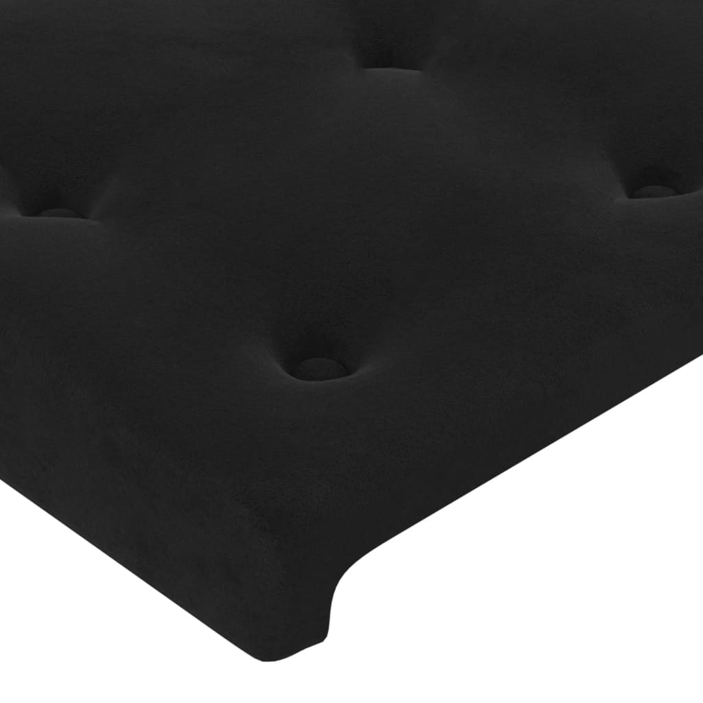 Kopfteil Hellgrau 80x5x118/128 cm Samt
