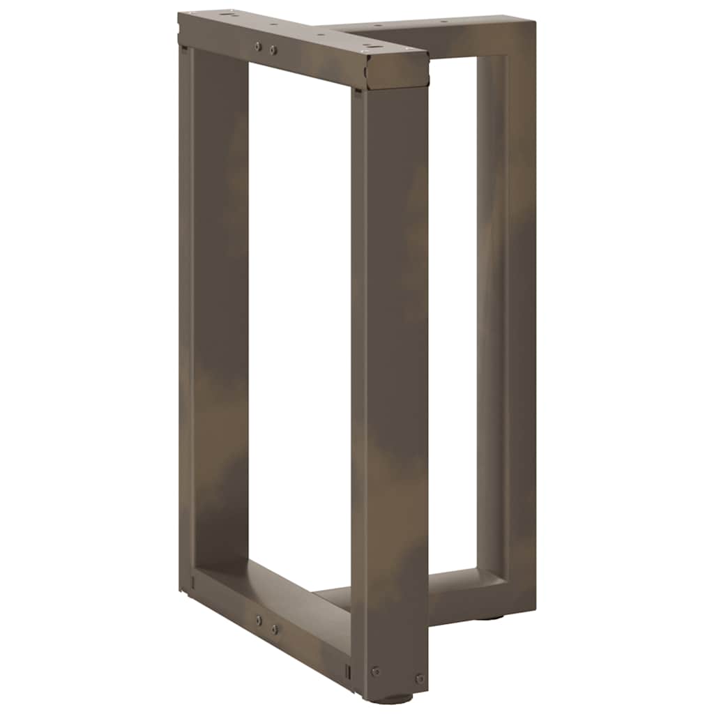 Couchtischbeine T-Form 2 Stk. Schwarz 30x25x(30-31) cm Stahl