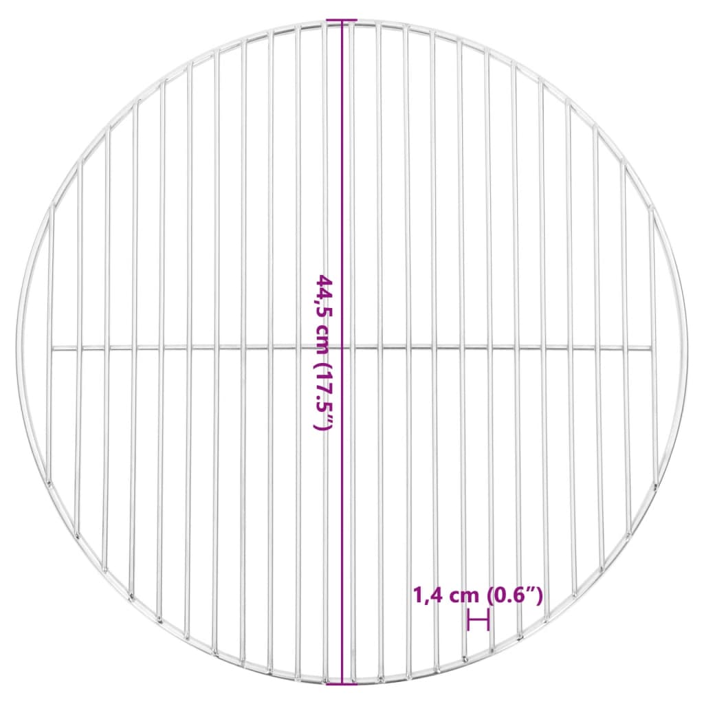 Grillrost Rund Ø34,5 cm 304 Edelstahl