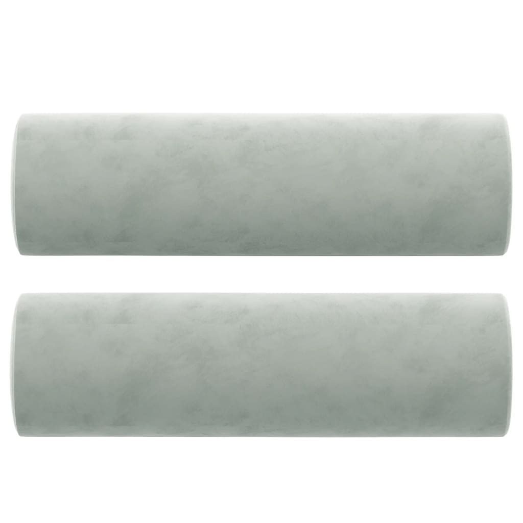 2-Sitzer-Sofa mit Zierkissen Dunkelgrün 120 cm Samt