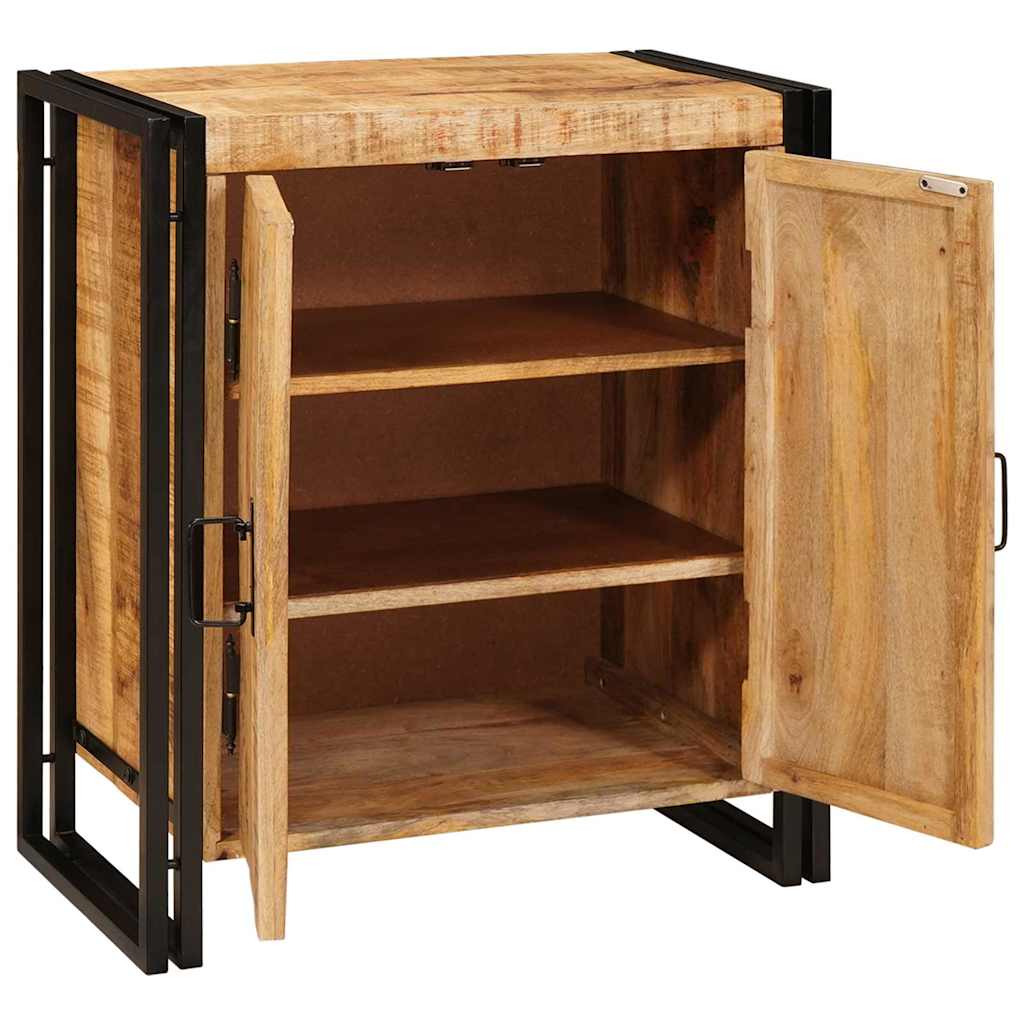 Nachttisch Braun 66 x 35 x 76 cm Massives, grobes Mangoholz