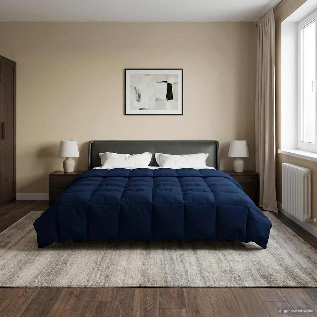 Ganzjahresbettdecke Anthrazit 135 x 200 cm Mikrofaser