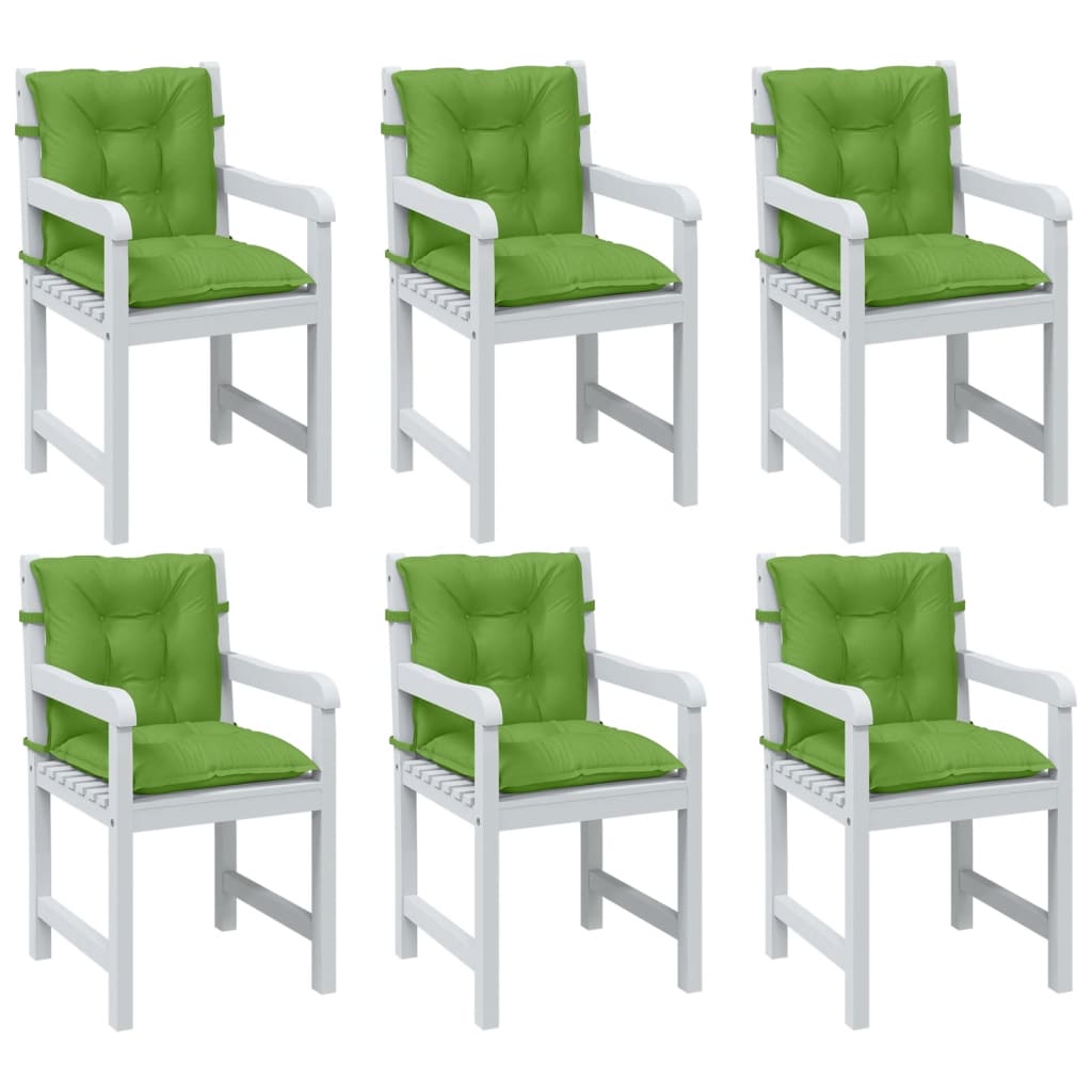 Niedriglehner-Auflagen 2 Stk Melange Anthrazit 100x50x7cm Stoff