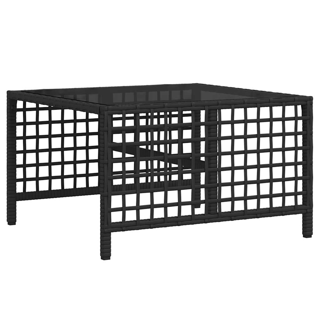 3-teiliges Ecksofa-Set für den Garten mit Kissen, grau, Polyrattan