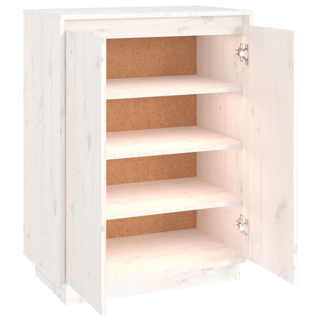 Schuhschrank 60x35x80 cm Massivholz Kiefer