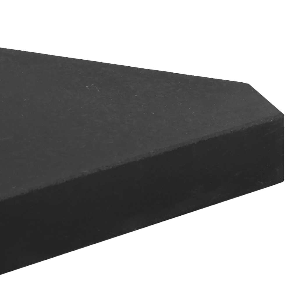Schirmgewichtsscheiben 2 Stk. Grau Granit Dreieckig 14 kg
