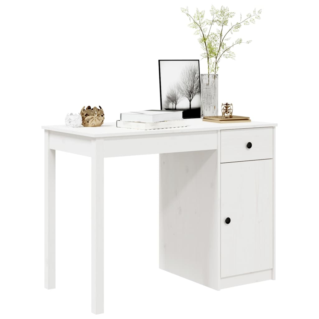 Schreibtisch Wachsbraun 100 x 50 x 74 cm Massives Kiefernholz