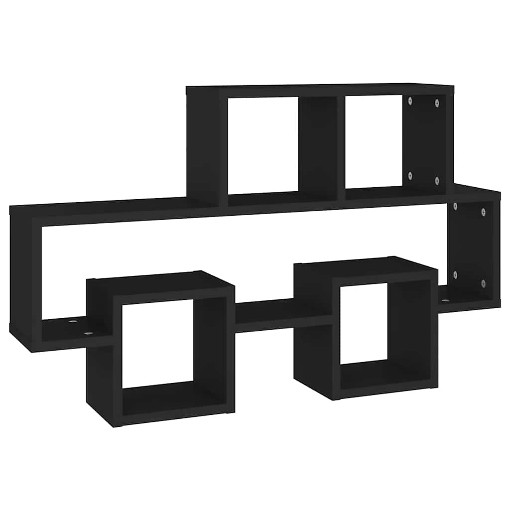 Wandregal in Autoform Weiß 82x15x51 cm Holzwerkstoff