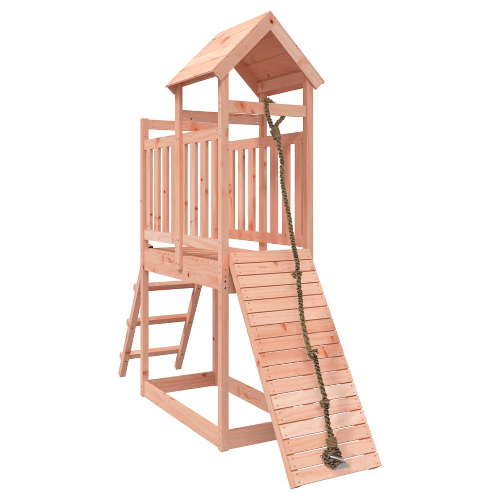 Spielturm mit Kletterwand Massivholz Kiefer