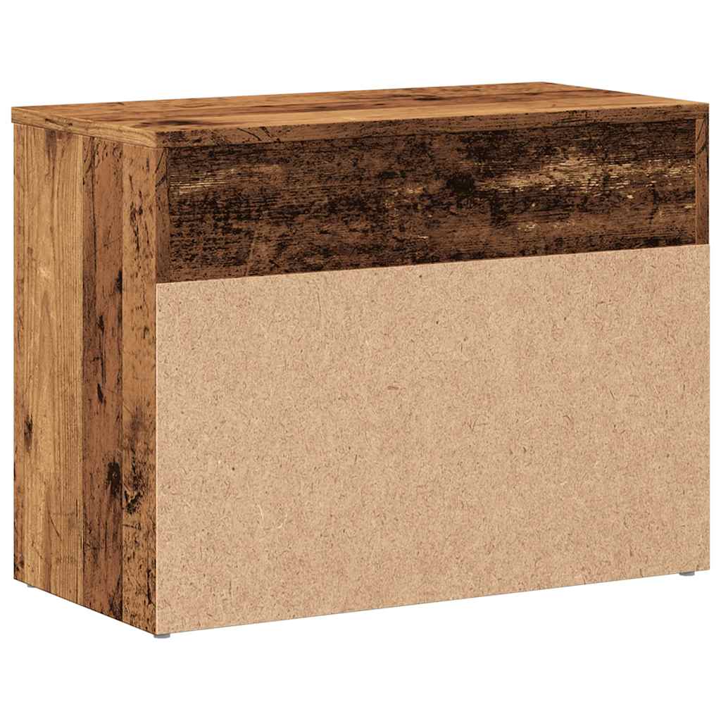 Schuhbank Weiß 60x30x45 cm Holzwerkstoff