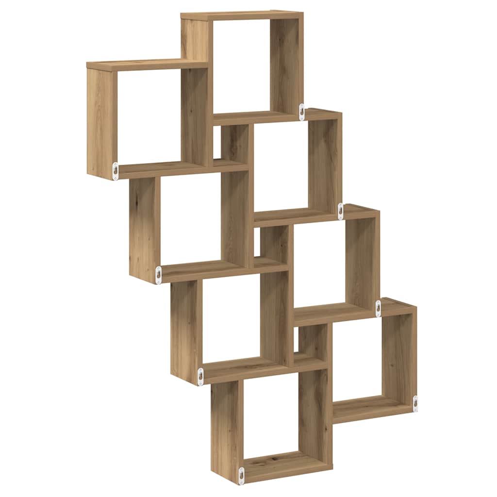 Würfelregal Weiß 90x15x119 cm Holzwerkstoff