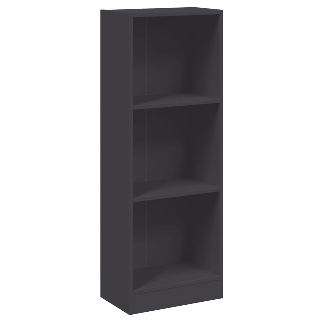 Bücherregal 3 Fächer Weiß 40x24x109 cm Holzwerkstoff