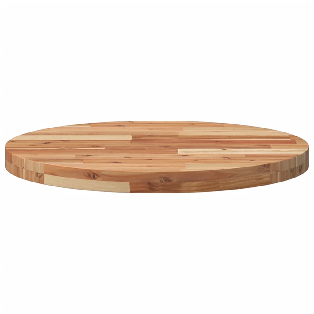Tischplatte Rund Ø40x2 cm Massivholz Akazie