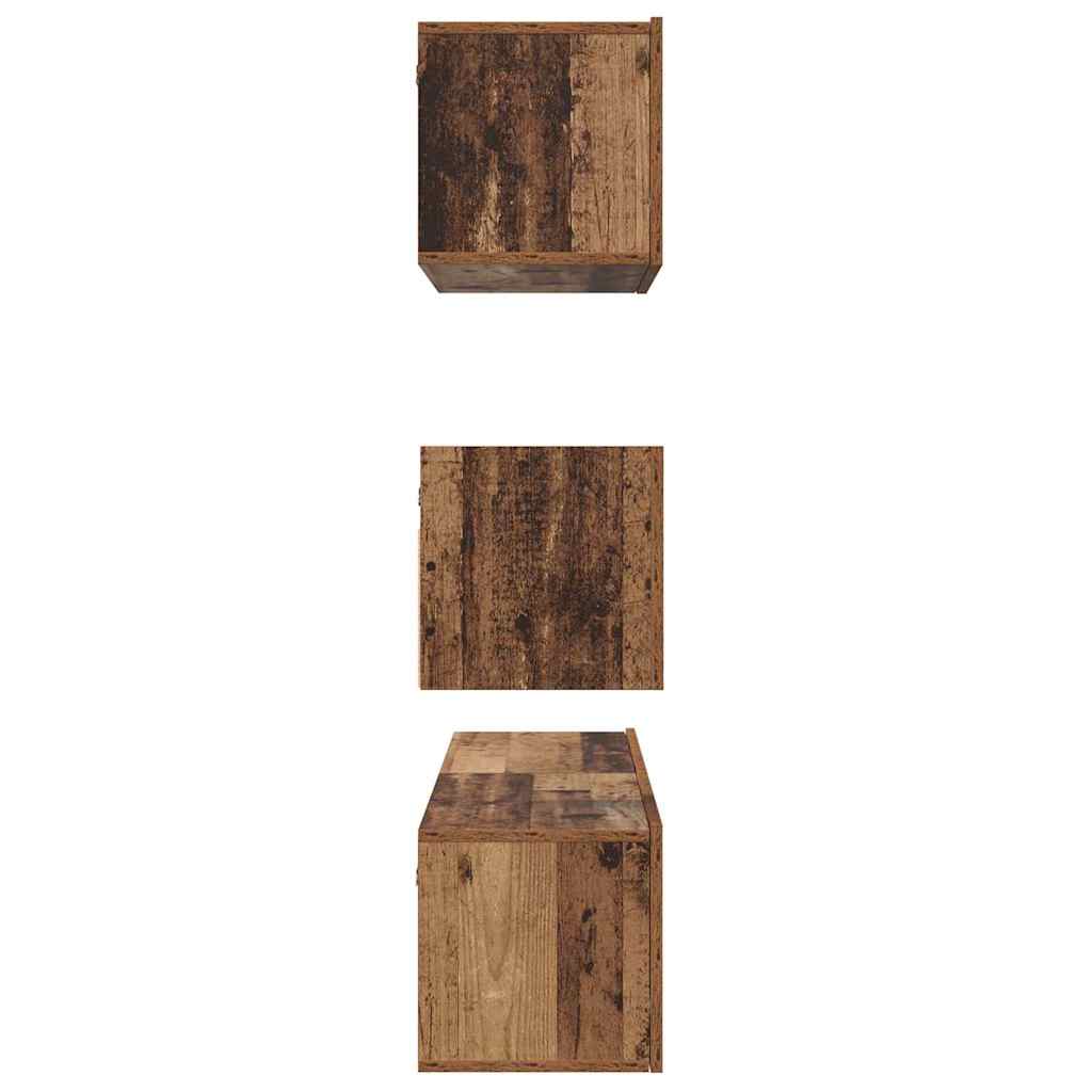 4-tlg. TV-Schrank-Set Weiß Holzwerkstoff