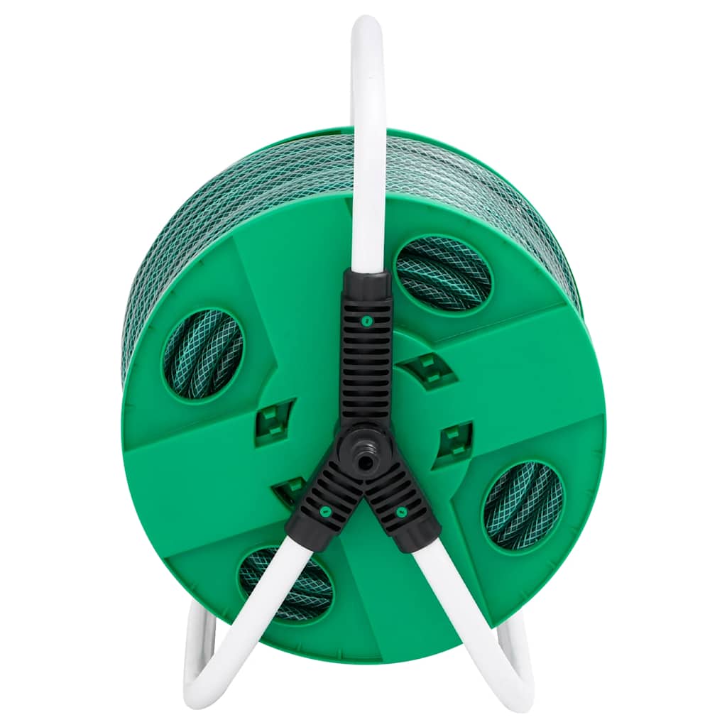 Schlauchtrommel Freistehend Grün mit 20 m Schlauch PVC