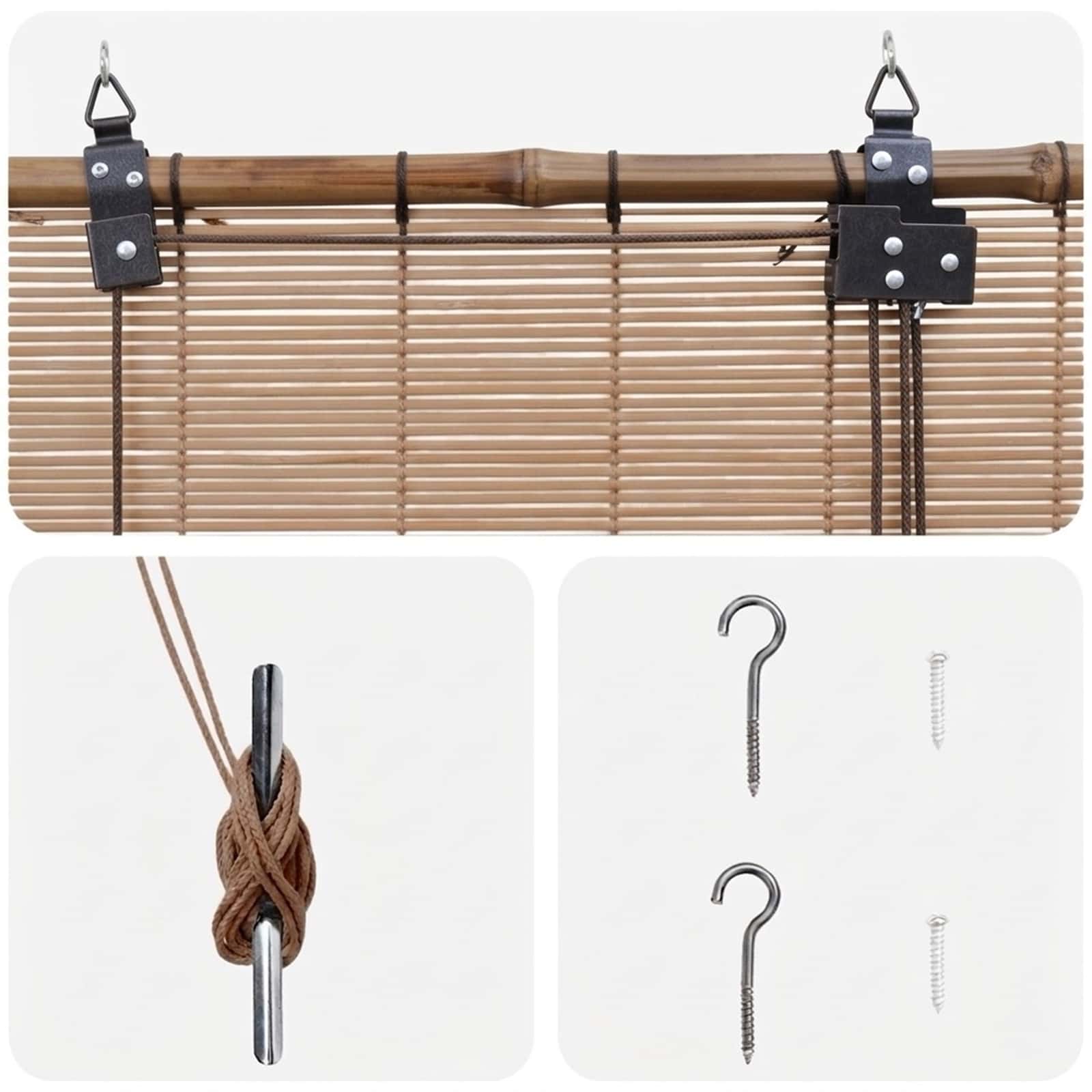 Bambusrollo Natur 80x160 cm