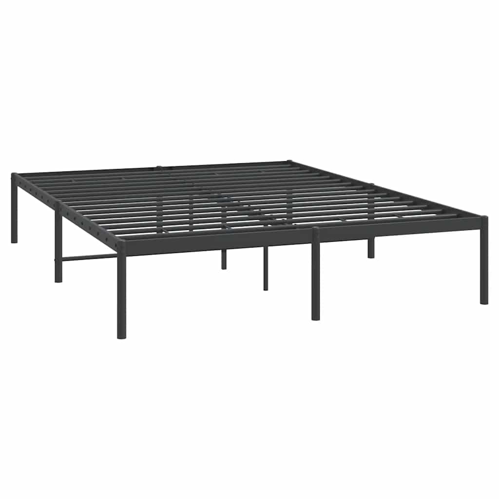 Bettgestell Metall Schwarz 75x190 cm