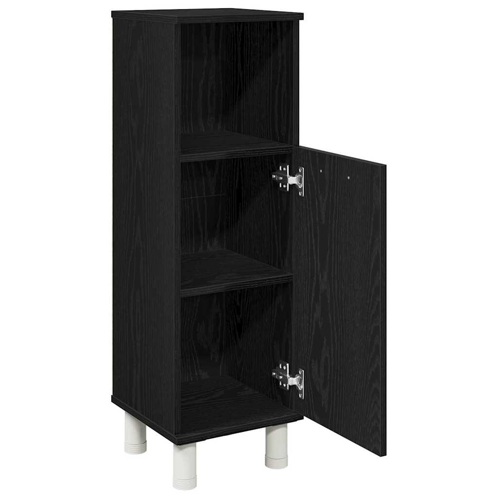 Badezimmerschrank Weiß 30x30x95 cm Holzwerkstoff