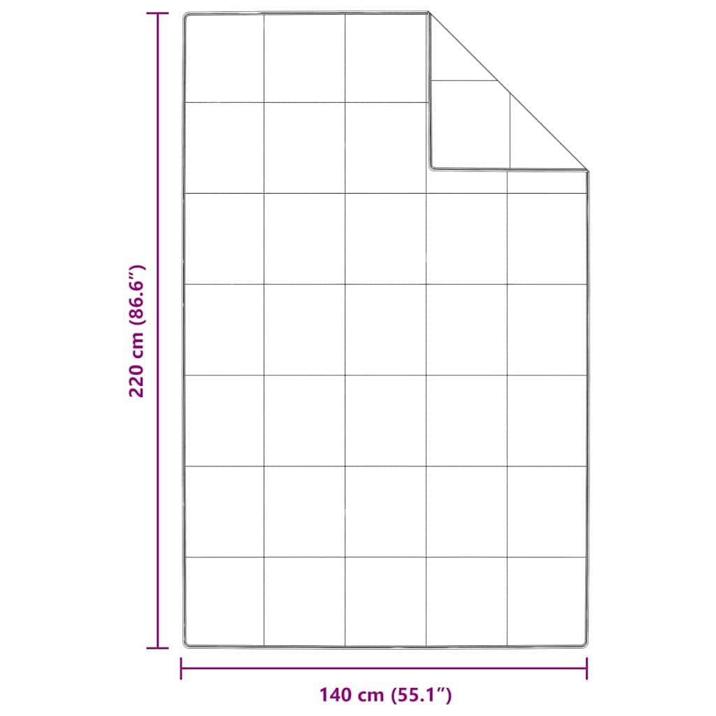 Bettdecke Weiß 135 x 200 cm Feder