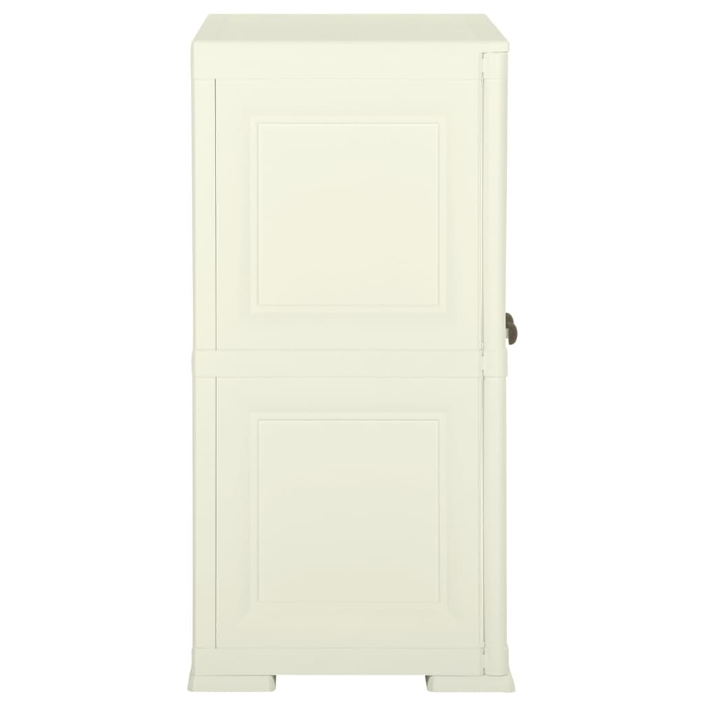 Kunststoffschrank 79x43x125 cm Holzdesign Vanilleeis