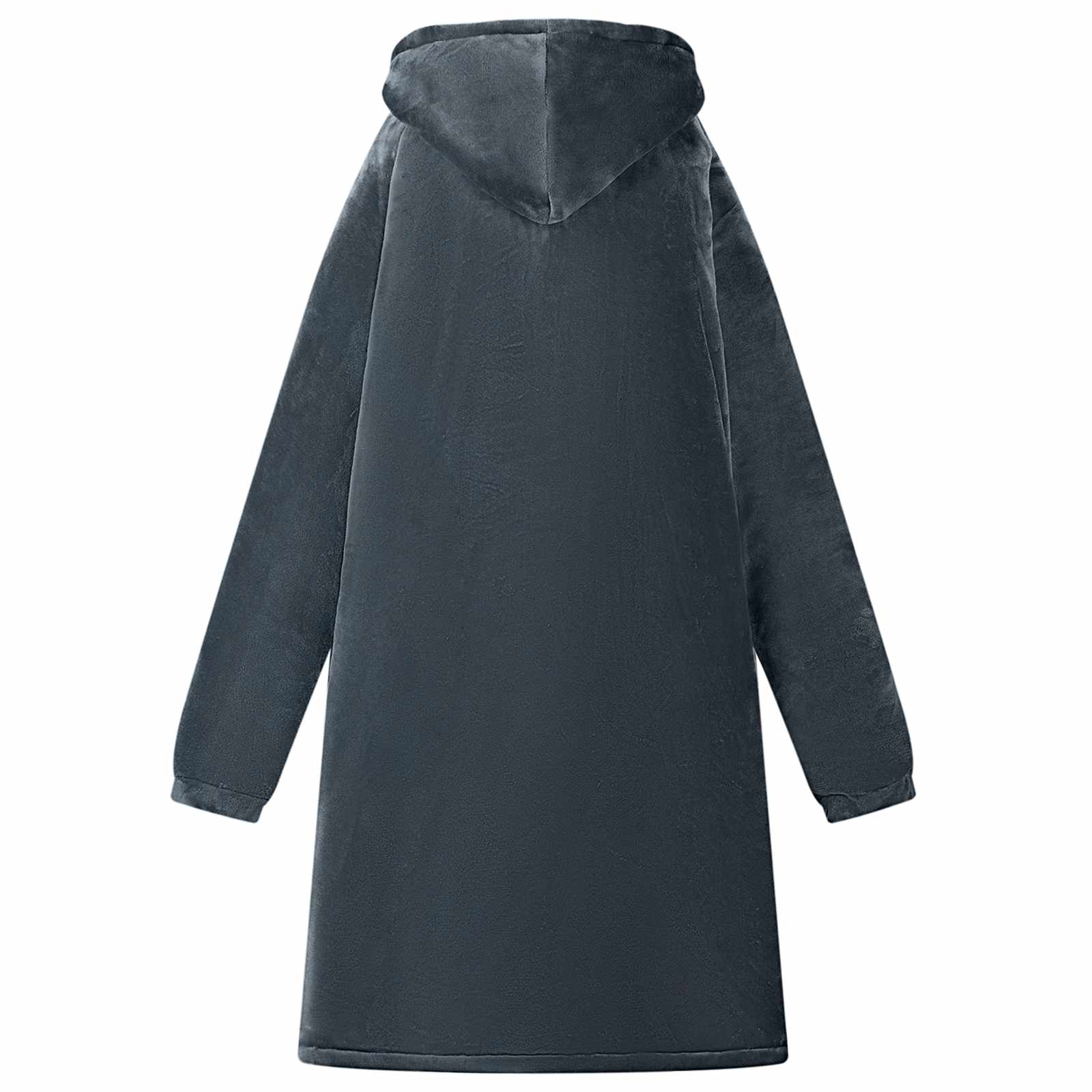 Decken-Hoodie Beige M Fleece und Flanell