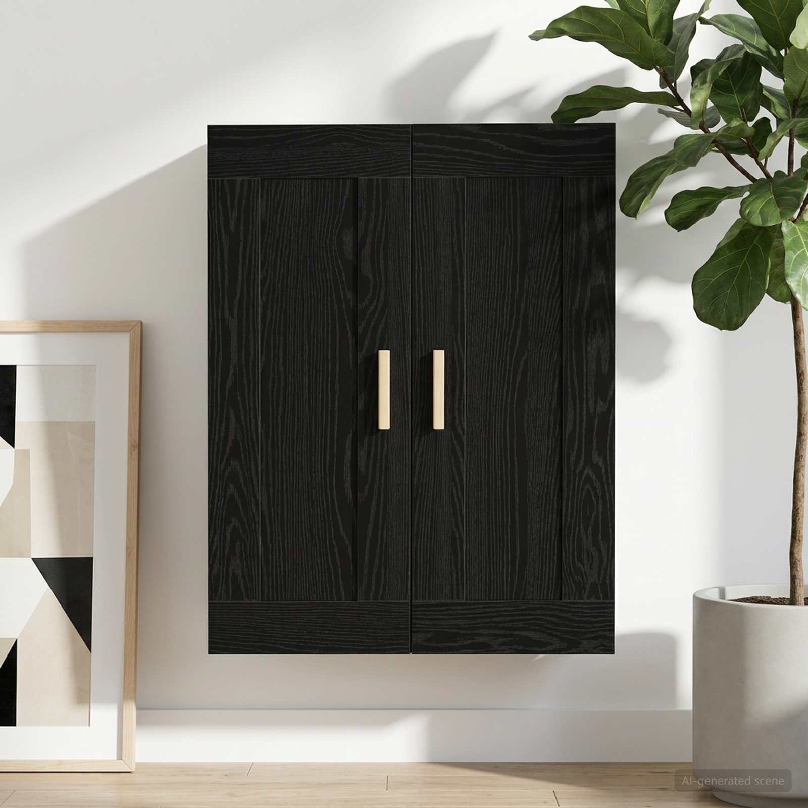 Wandschrank Weiß 69,5x32,5x90 cm Holzwerkstoff