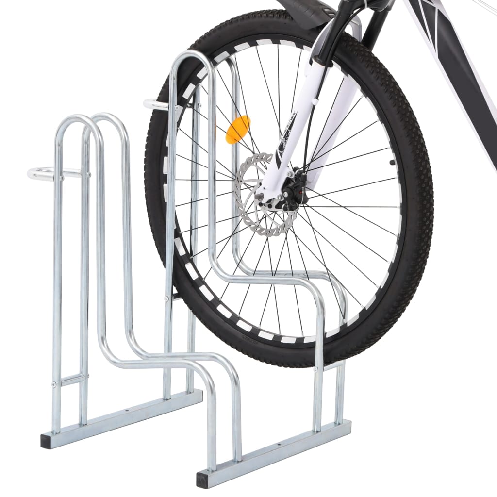 Fahrradständer für 2 Fahrräder Verzinkter Stahl
