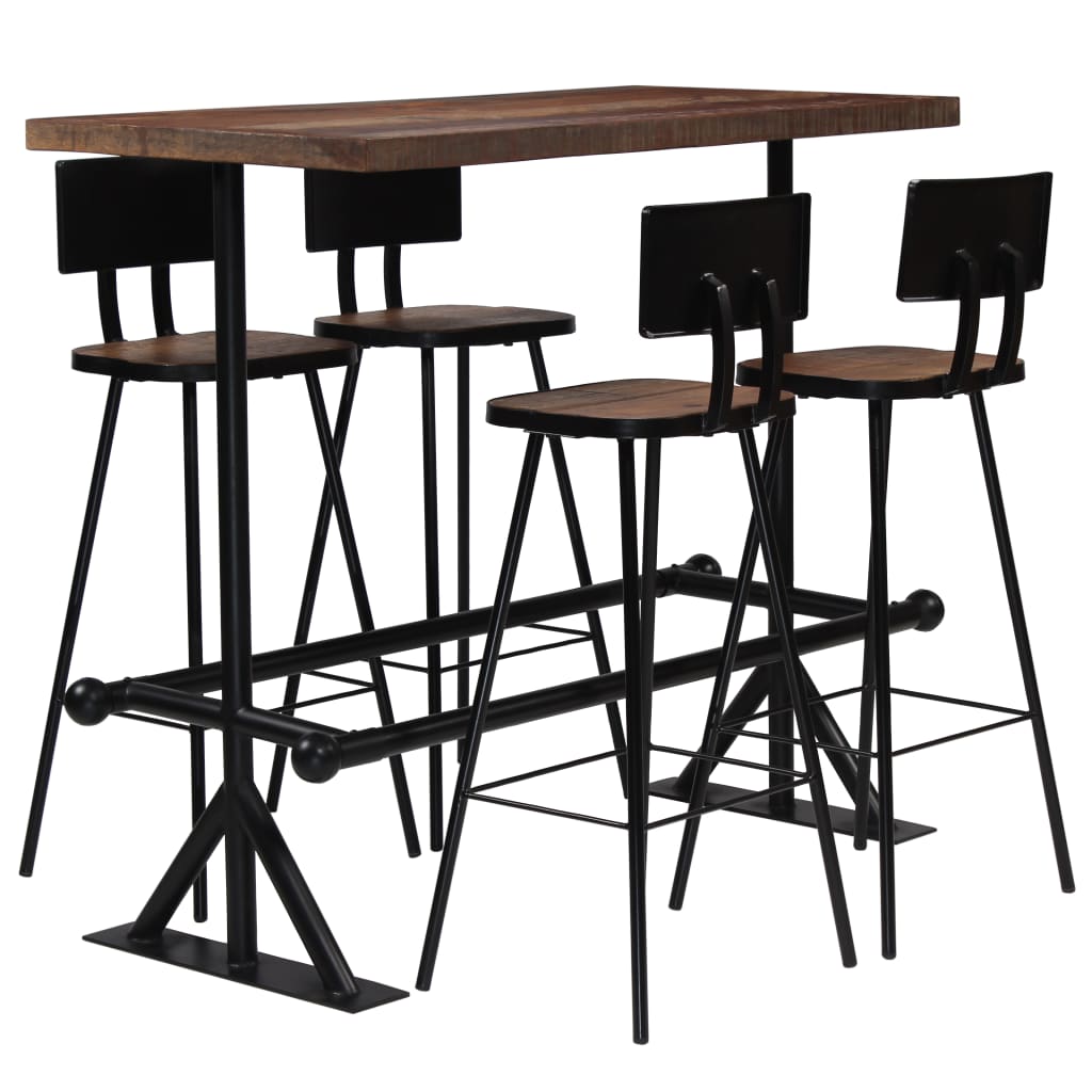 Bar-Set 3-tlg. Altholz Massiv