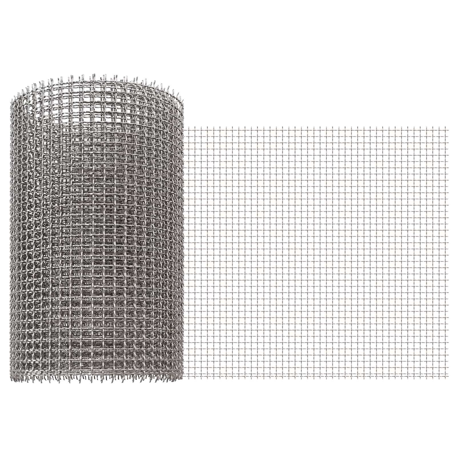 Mesh Bildschirm 20 x 500 cm 20 Mesh Edelstahl 201 Silber