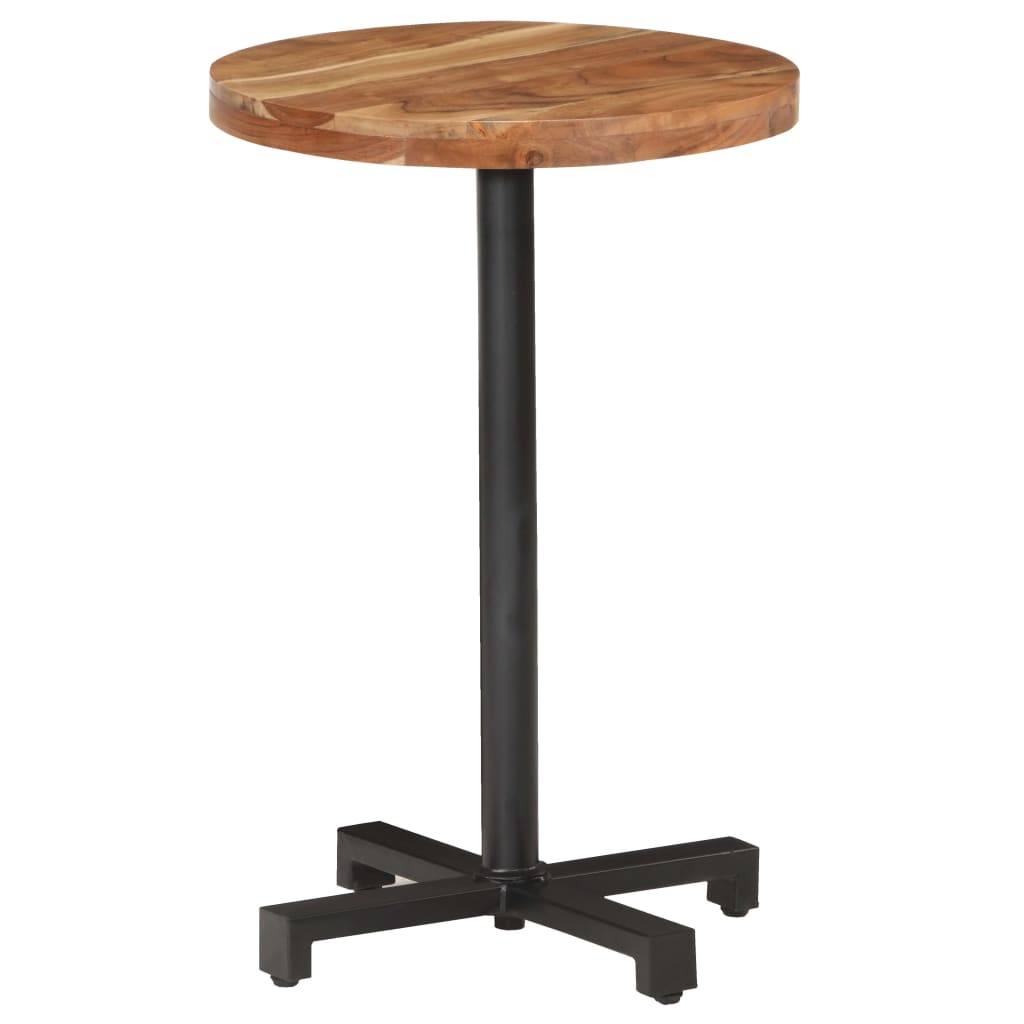 Bistrotisch Rund Ø60x75 cm Raues Mangoholz
