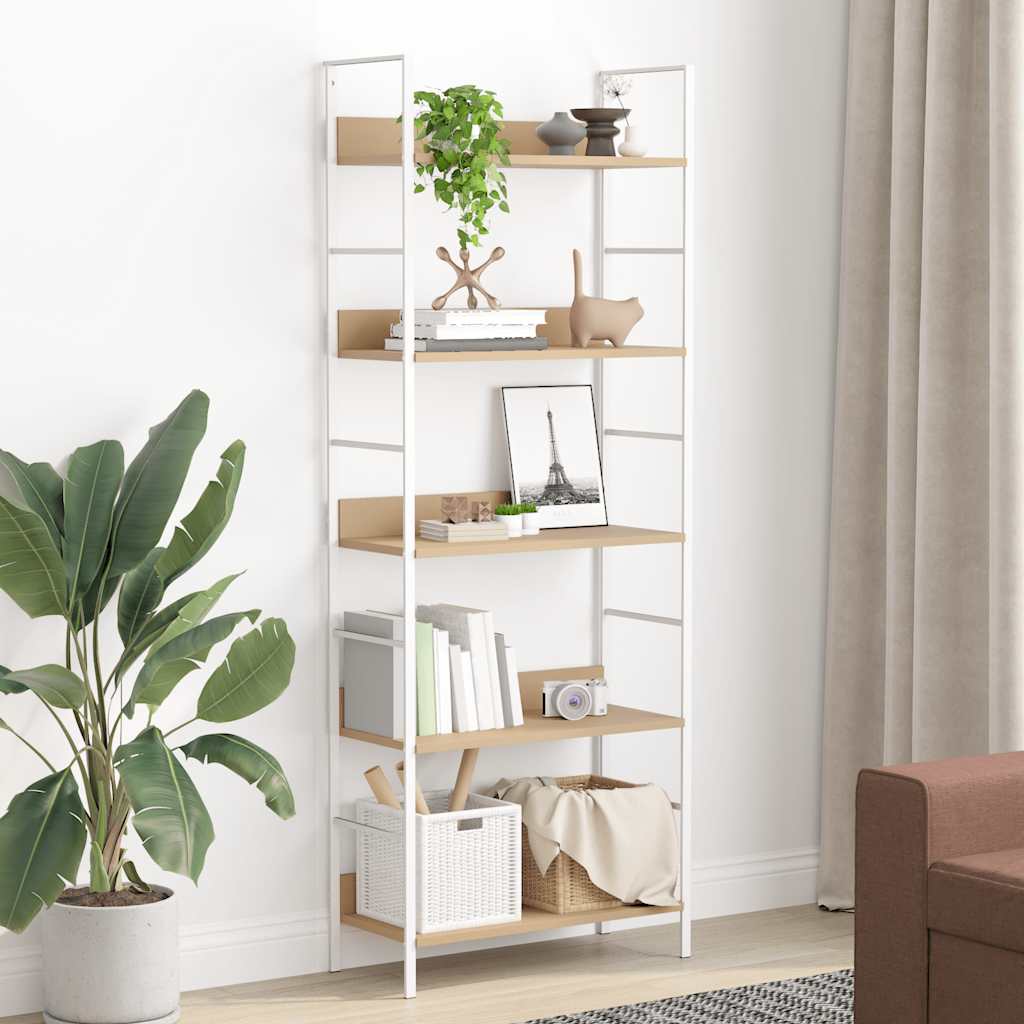 Bücherregal 3 Regalböden Schwarz 60×27,6×90,5 cm Holzwerkstoff
