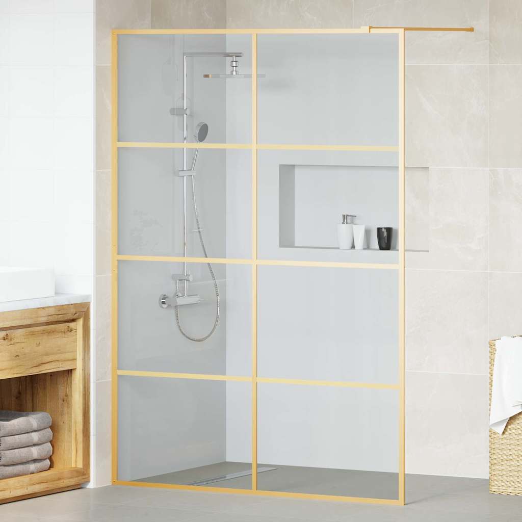 Duschwand für Begehbare Dusche mit Klarem ESG Glas 80x195 cm