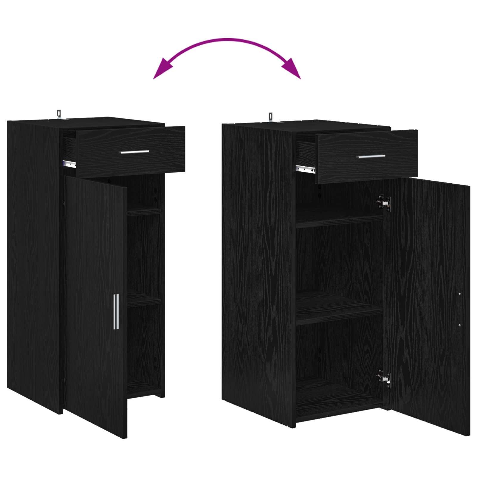 Aufbewahrungsschrank Altholz 40 x 42,5 x 93 cm Holzwerkstoff