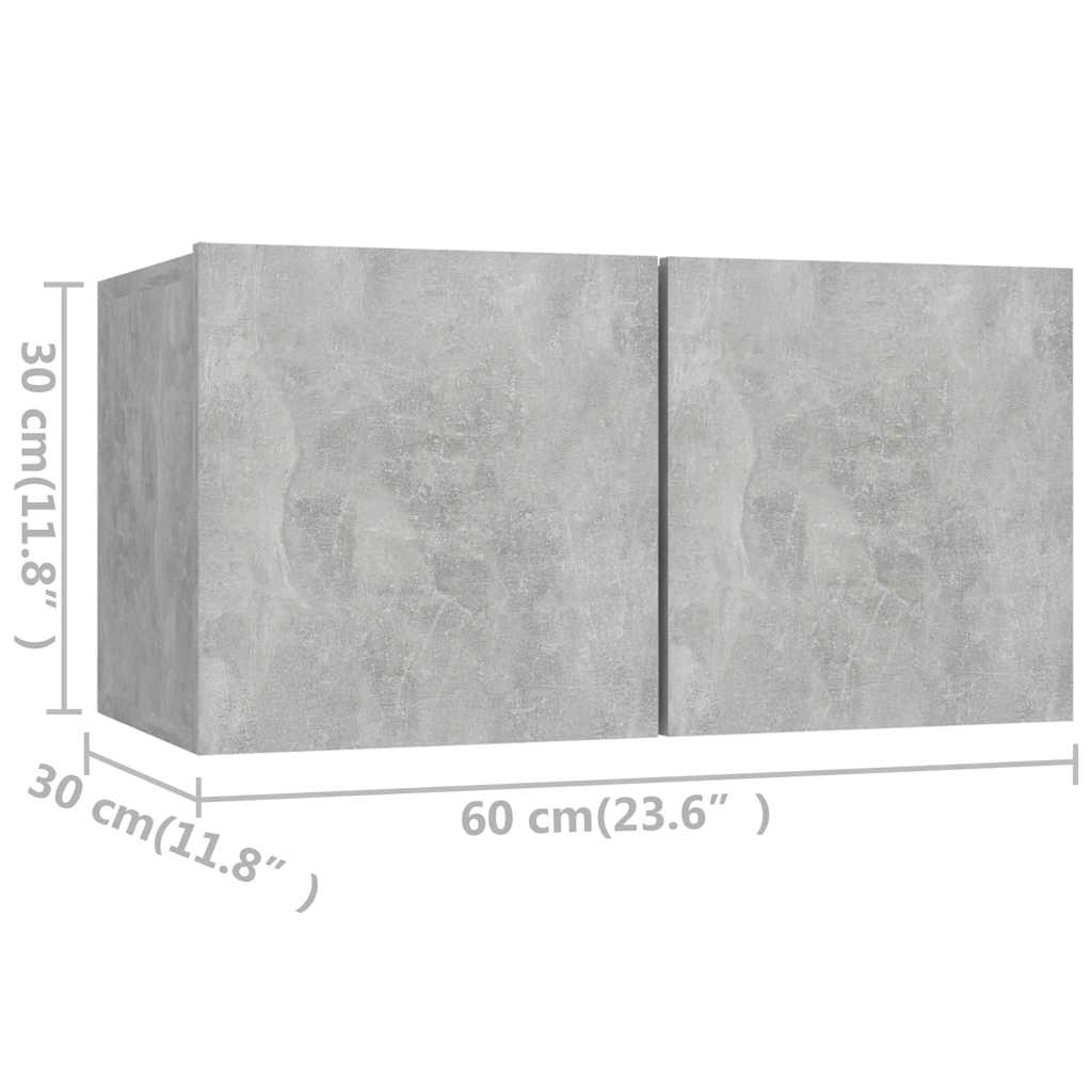 4-tlg. TV-Schrank-Set Weiß Holzwerkstoff