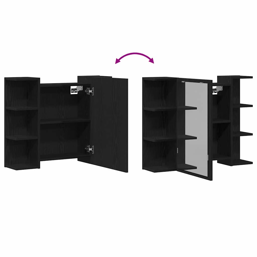 Bad-Spiegelschrank Weiß 80x20,5x64 cm Holzwerkstoff