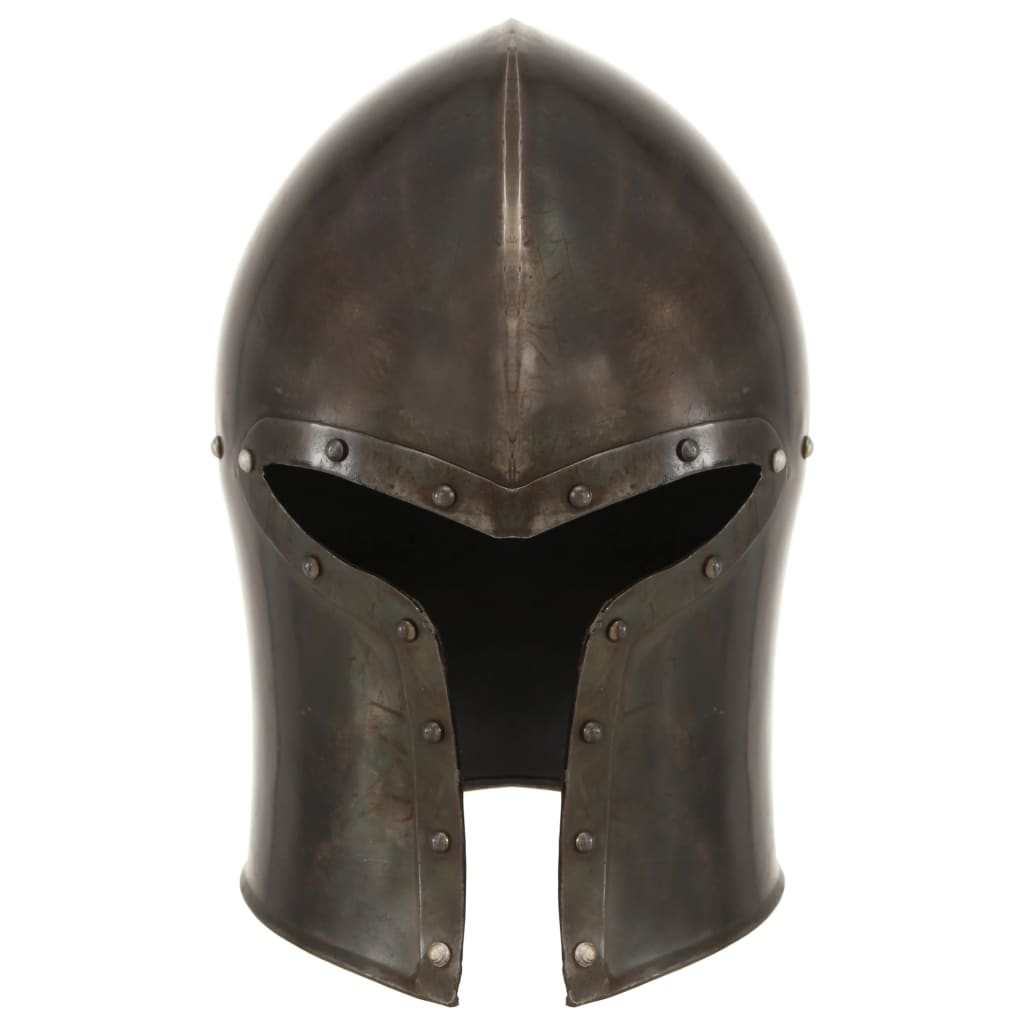 Preußische Pickelhaube Antik Replik für LARP Schwarz Stahl