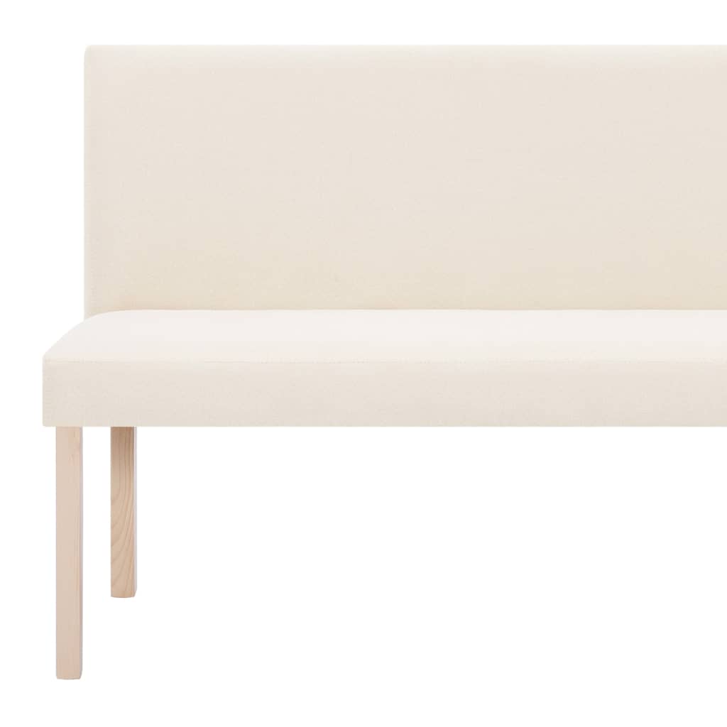 Sitzbank 139,5 cm Dunkelgrau Polyester