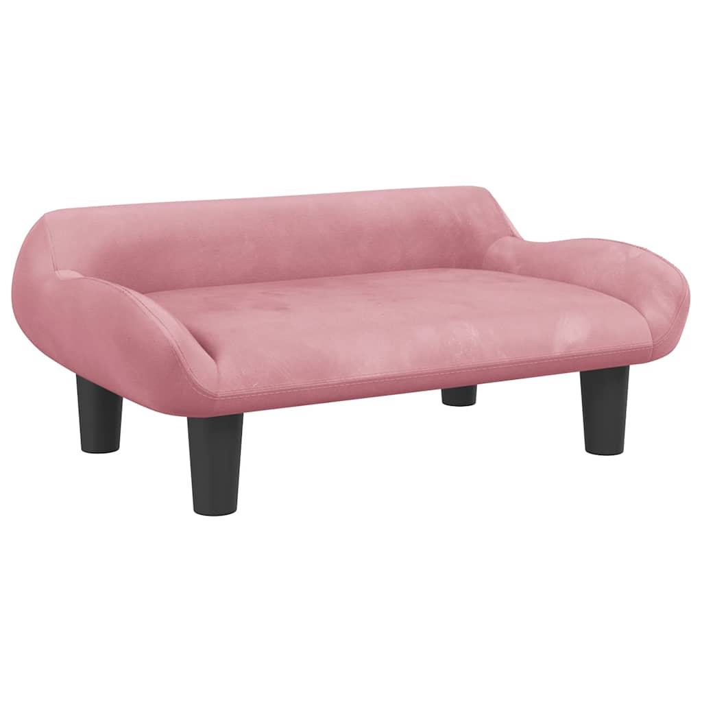 Hundebett Creme 70x40x24 cm Stoff